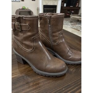 Frye and Co. 6.5 Addison Brown Ankle Chelea Boots Vegan Boho Horse Cowgirl